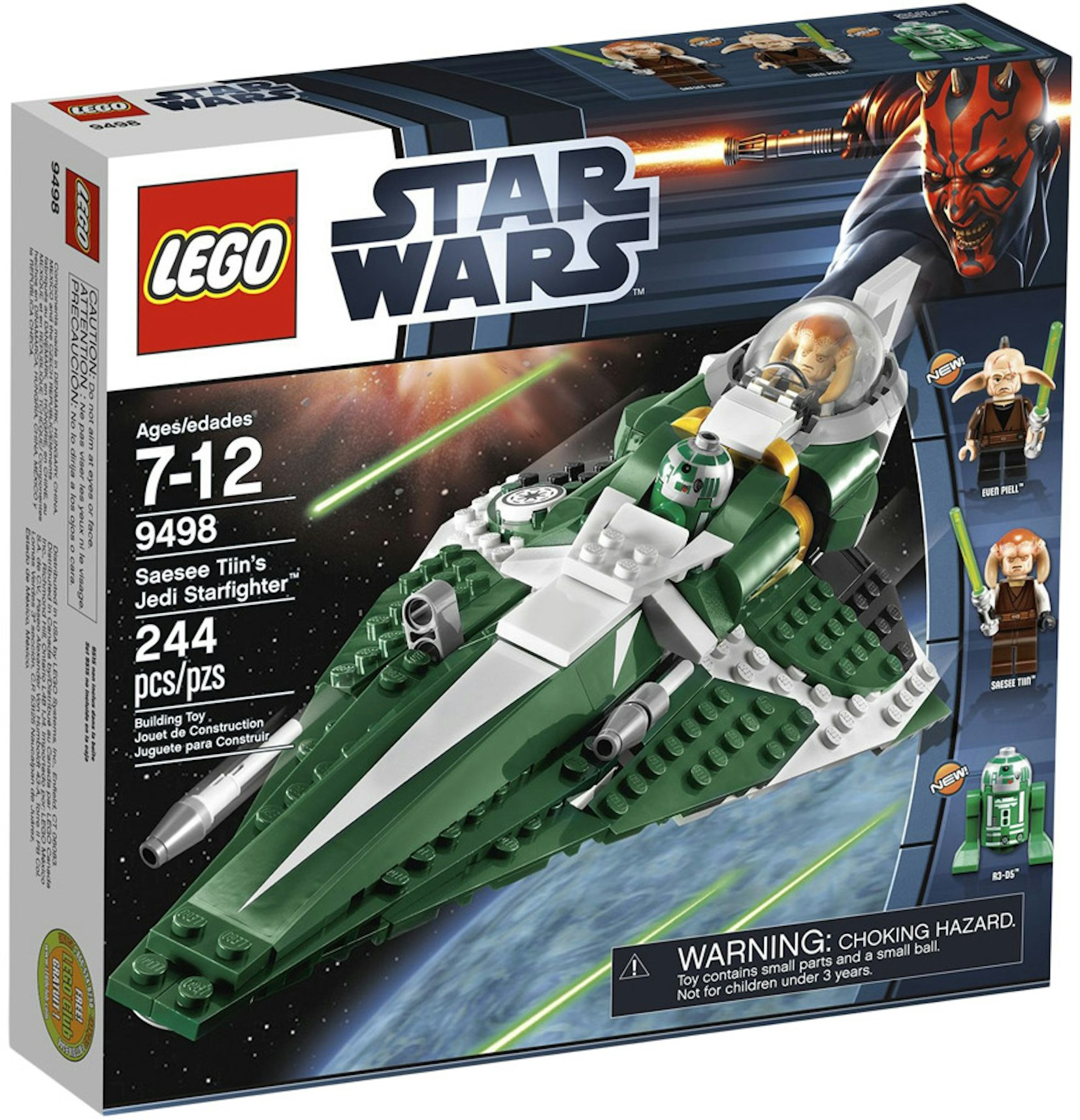 mm rulle Svaghed LEGO Star Wars Saesee Tiin's Jedi Starfighter Set 9498 - US
