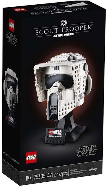 LEGO Star Wars Scout Trooper Helmet 75305 Collectible Building Toy (471  Pieces) 