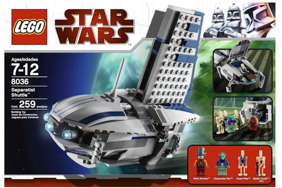 LEGO Star Wars Separatist Shuttle Set 8036