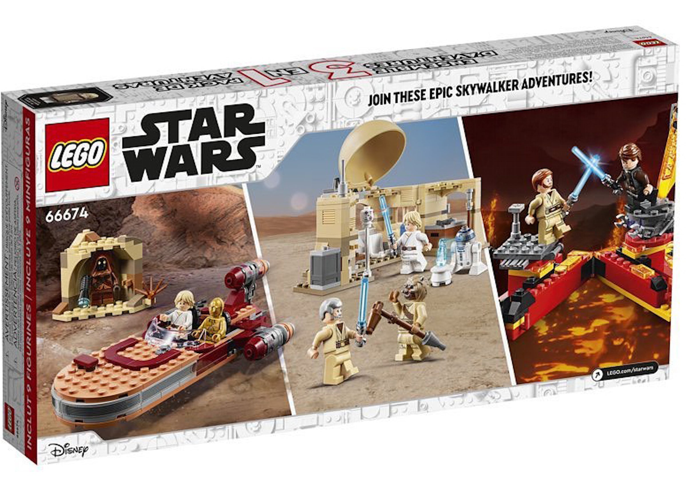 LEGO Star Wars Skywalker Adventures 3in1 Walmart Exclusive Set 66674 - FW21  - US