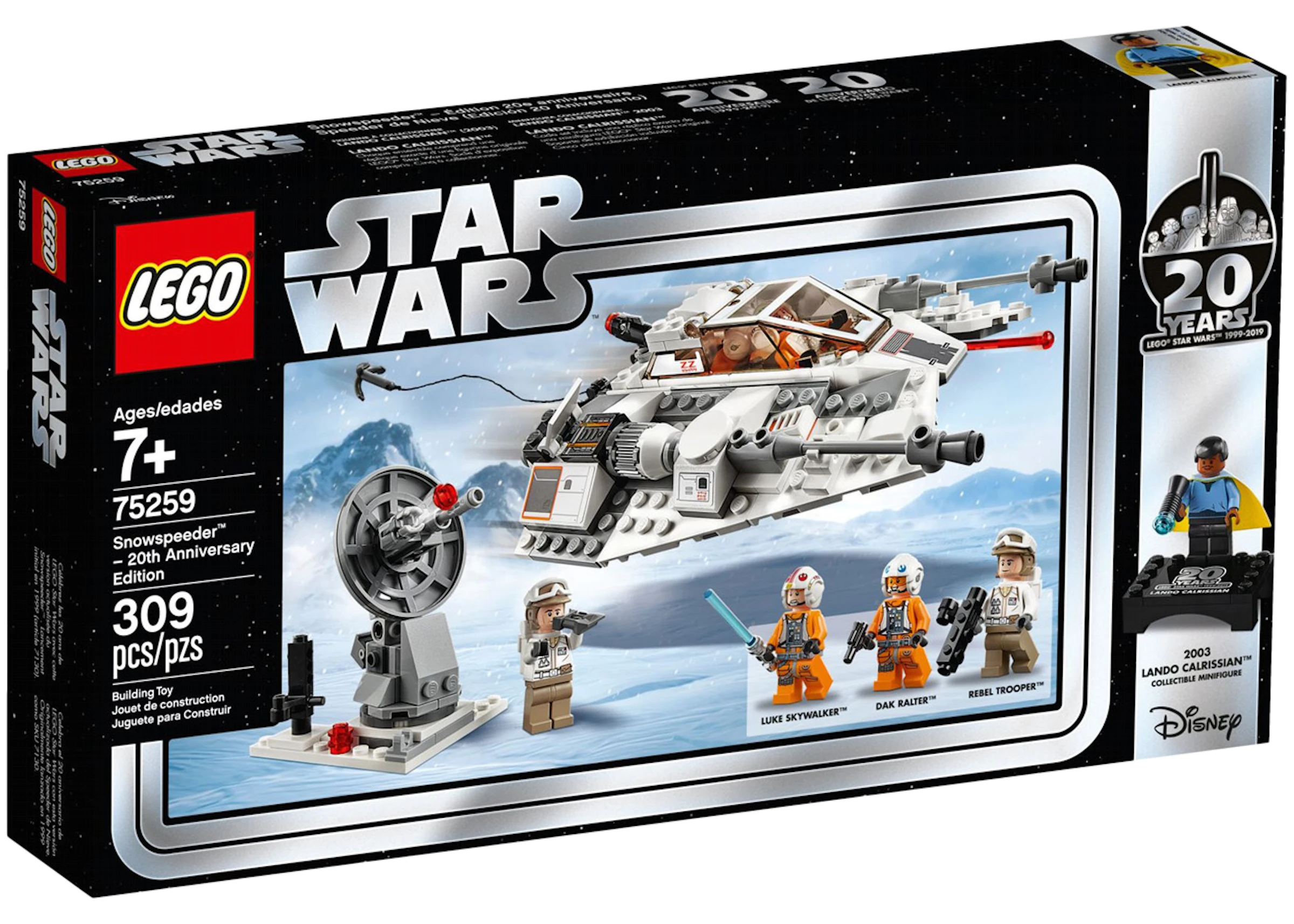 trigo castillo Inspección LEGO Star Wars Snowspeeder - 20th Anniversary Edition Set 75259 - ES