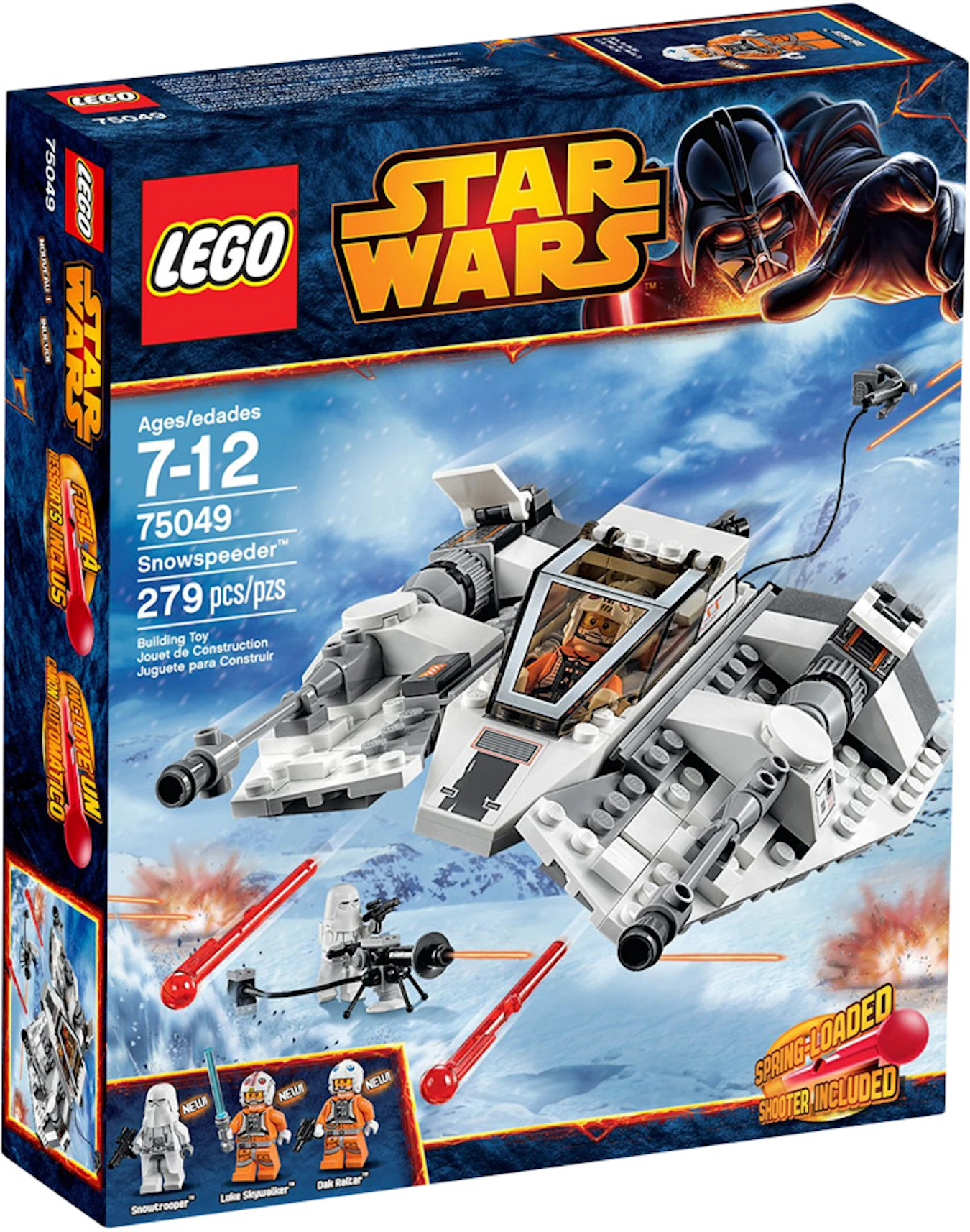 Chaise longue vezel Doe een poging LEGO Star Wars Snowspeeder Set 75049 - US