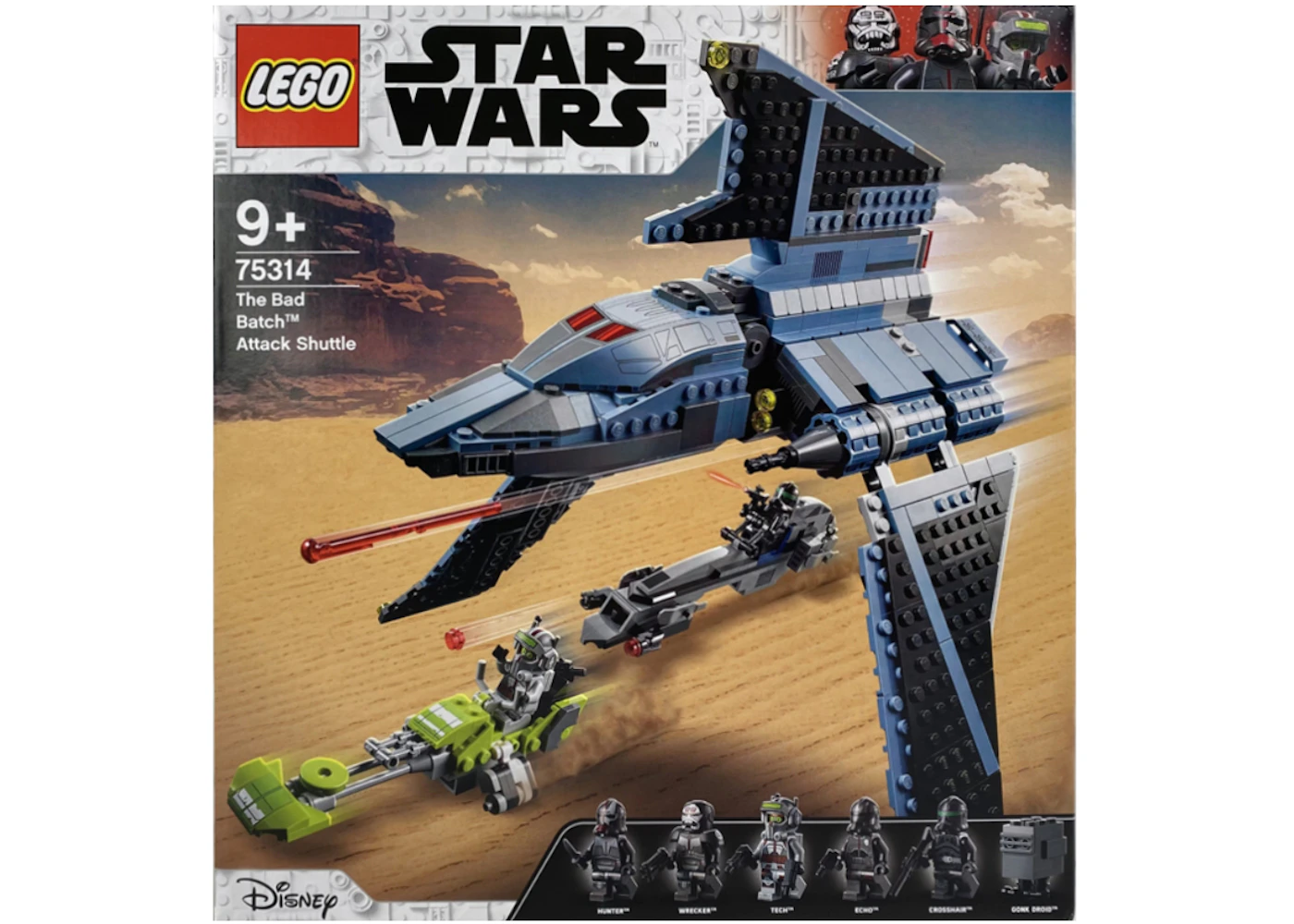LEGO Star Wars The Bad Batch Attack Shuttle Set 75314 US
