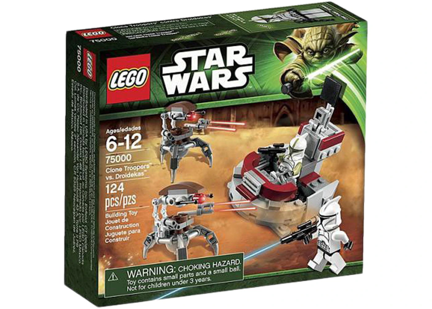 Rodeo trådløs kontrol LEGO Star Wars The Clone Wars Clone Troopers vs. Droidekas Set 75000 - US