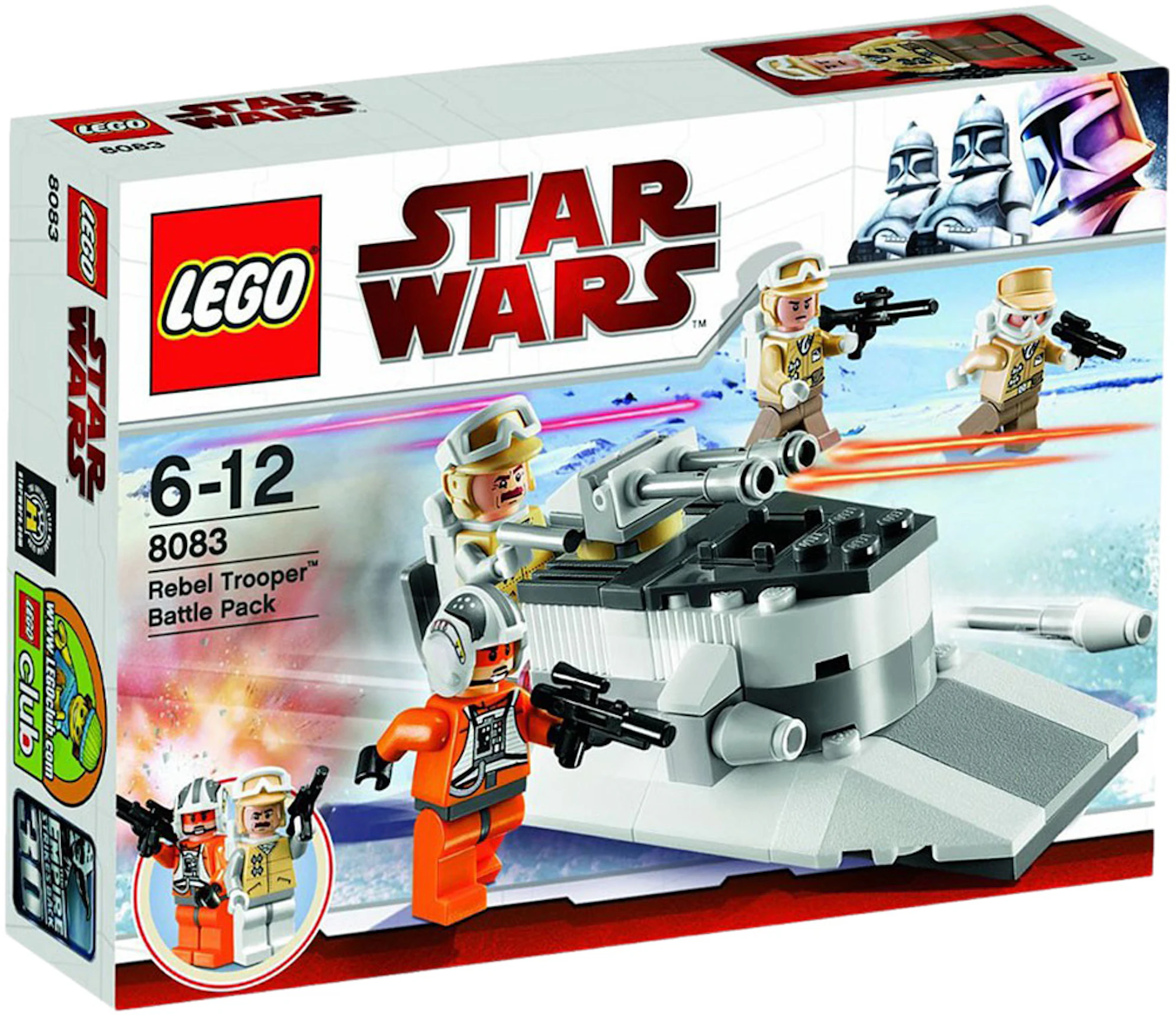 Troosteloos stap in inhalen LEGO Star Wars The Empire Strikes Back Rebel Trooper Army Pack Set 8083 - US
