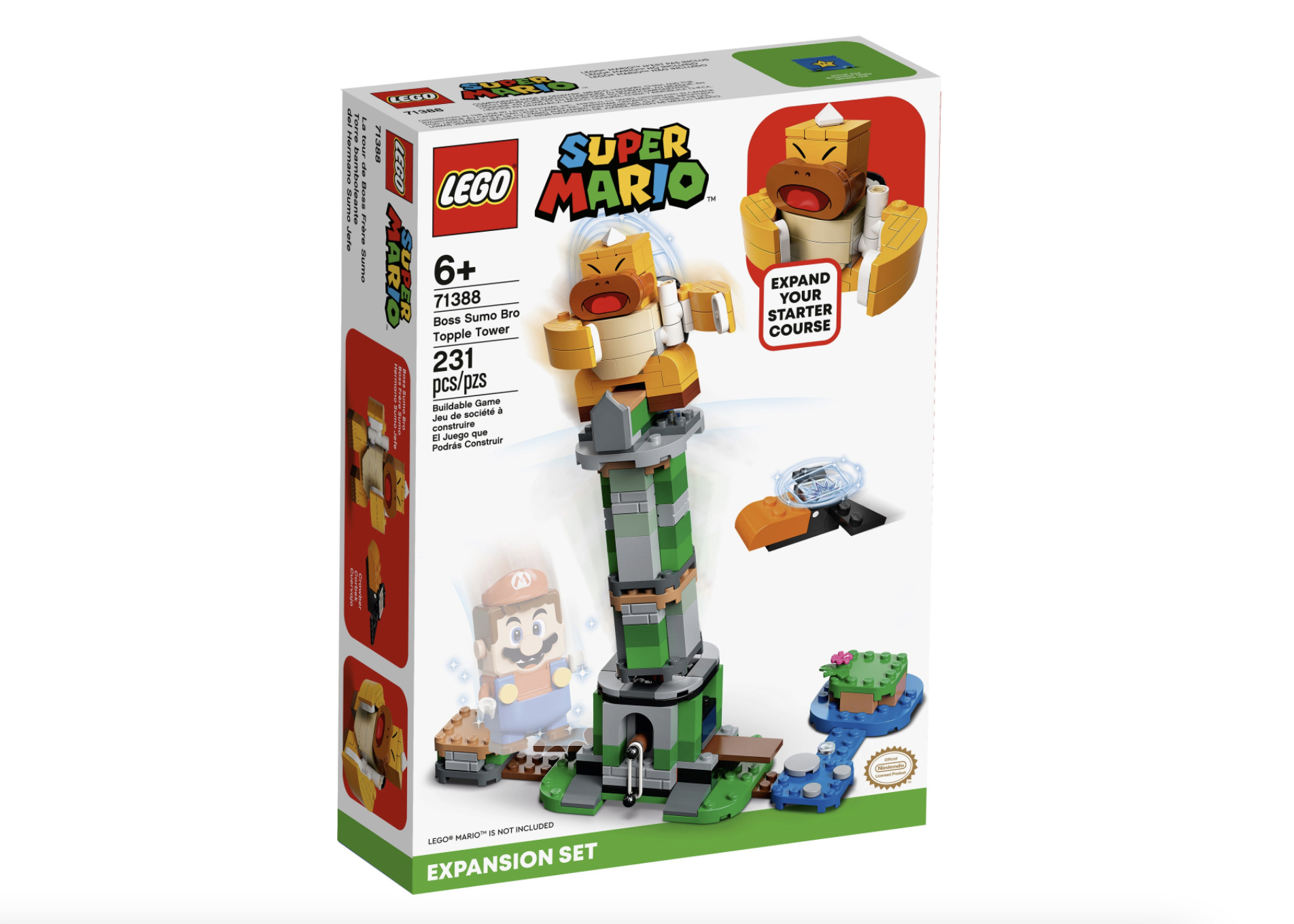 LEGO Super Mario Boss Sumo Bro Topple Tower Expansion Set 71388