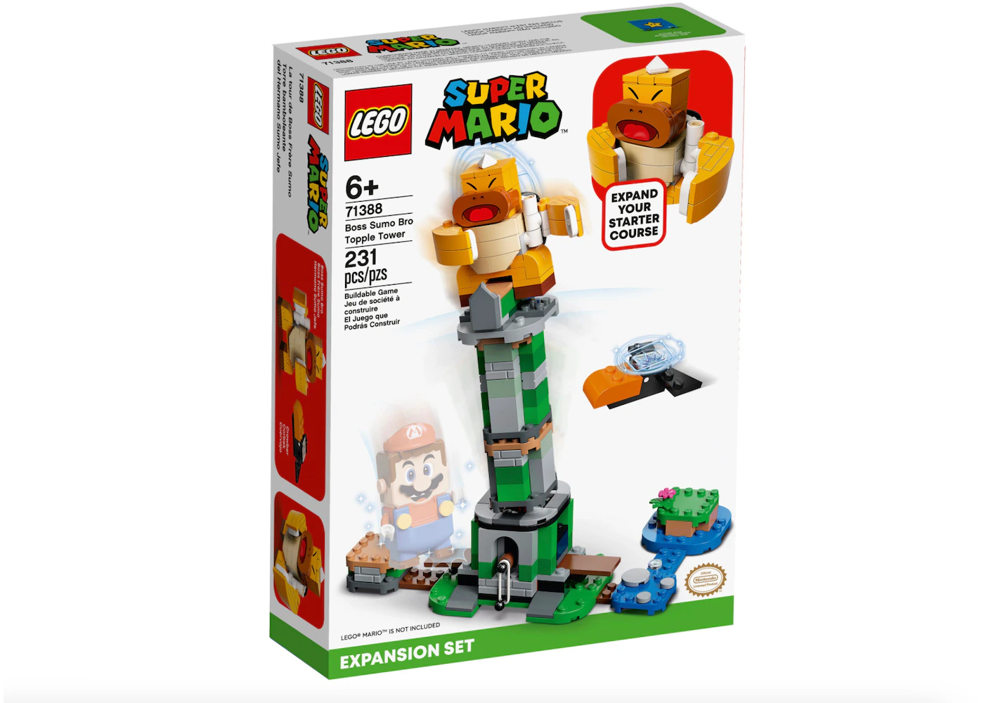 guide ben Brød LEGO Super Mario Boss Sumo Bro Topple Tower Expansion Set 71388 - FW21 - US