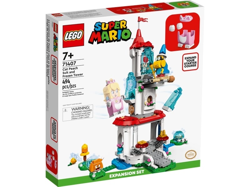 LEGO Super Mario Cat Peach Suit and Frozen Tower Expansion Set