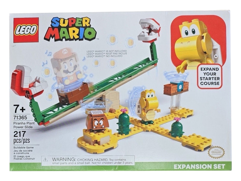 Pre-owned Lego Super Mario Piranha Plant Power Slide Expansion Set 71365 In Multi