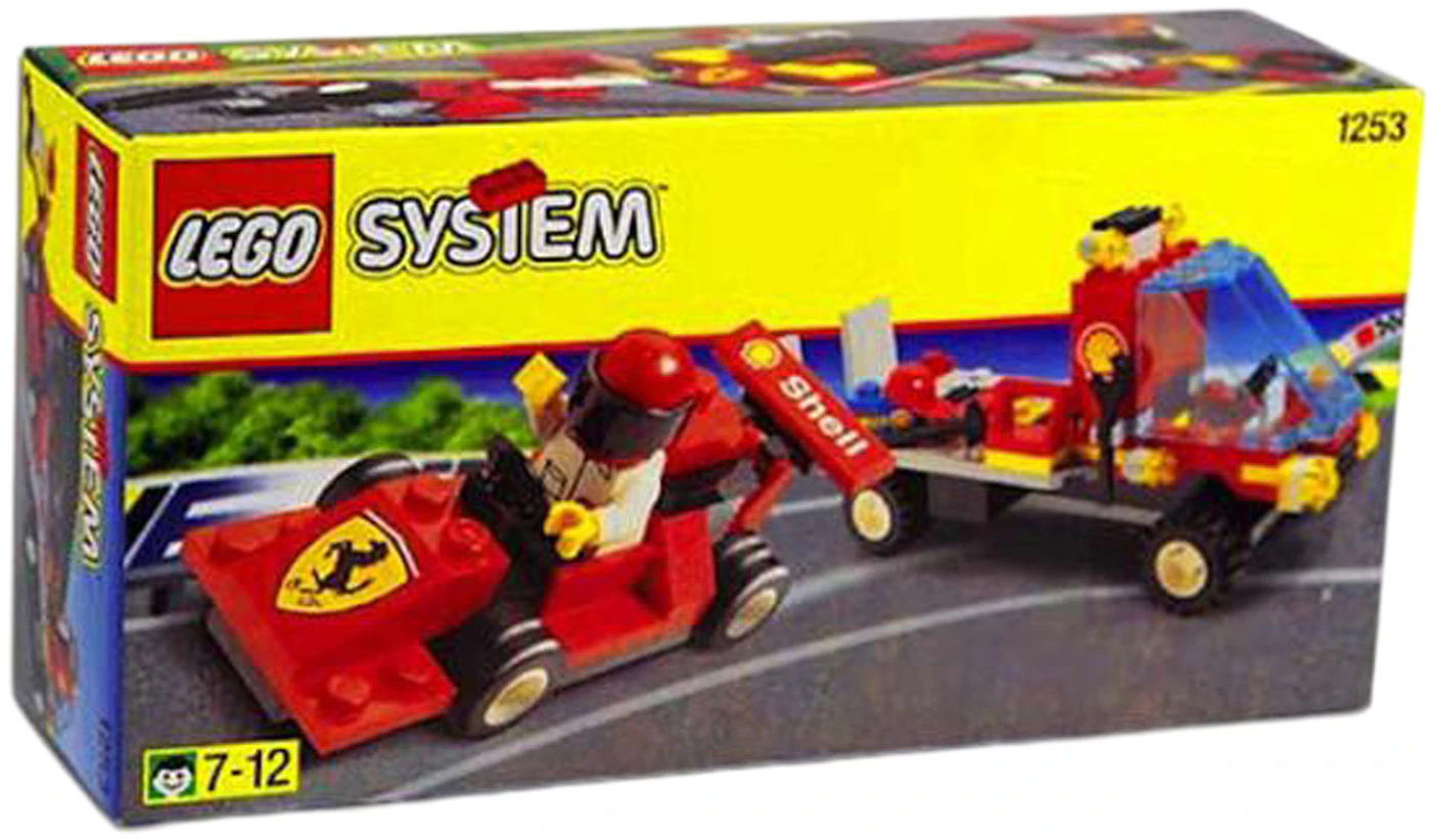 LEGO Shell Car Transporter Ferrari Race Set 1253 -