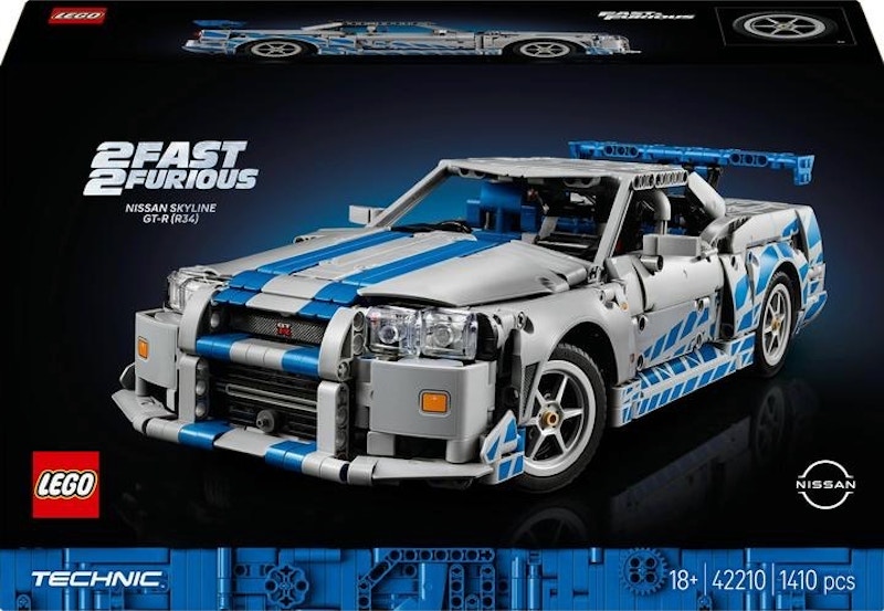 LEGO Technic 2 Fast 2 Furious Nissan Skyline GT-R (R34) Car Set