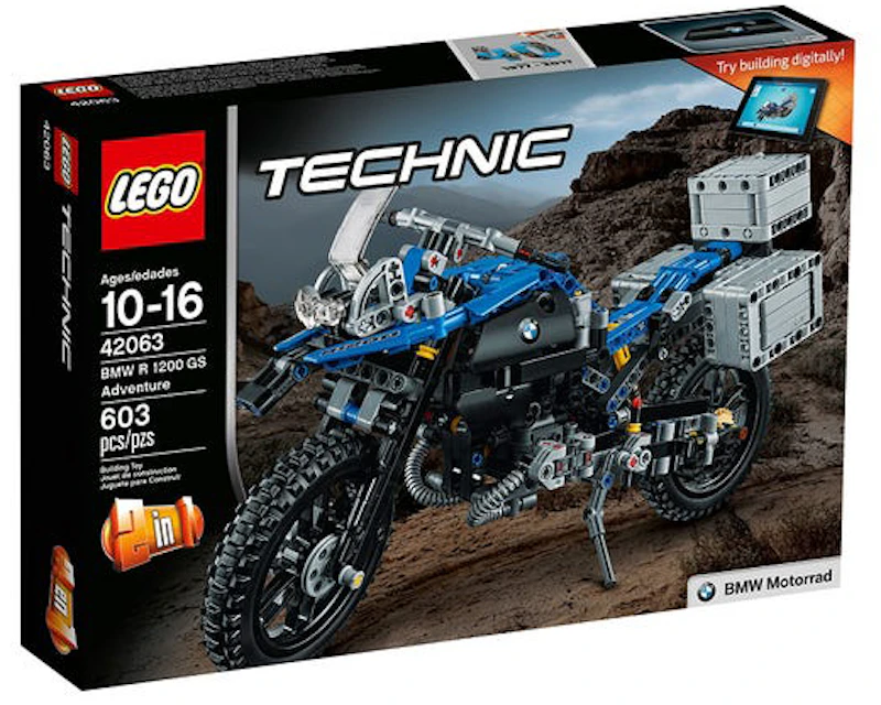Mekanisk liner Hav LEGO Technic BMW R 1200 GS Adventure Set 42063 - US