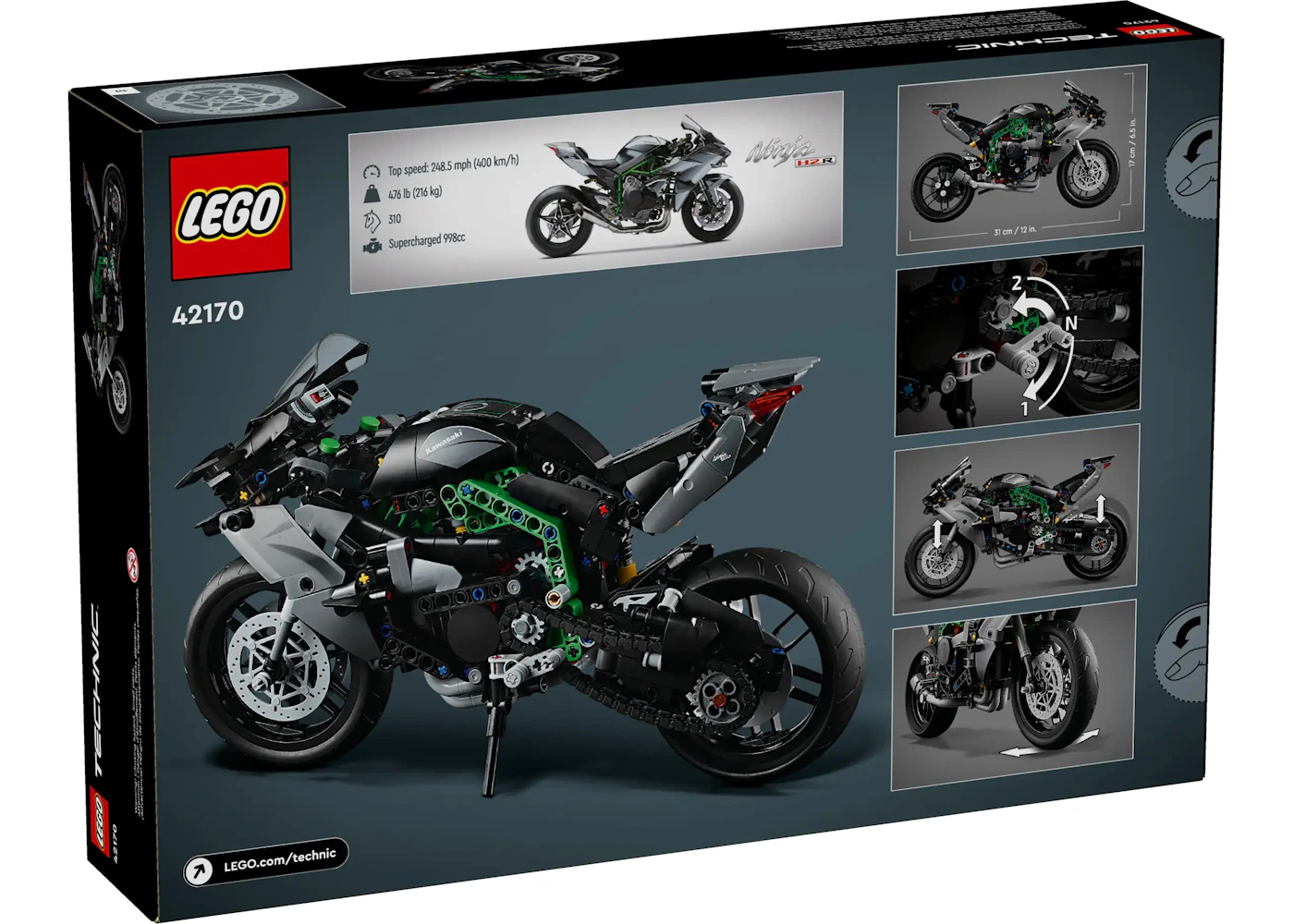LEGO Technic Kawasaki Ninja H2R Motorcycle Set 42170 - US
