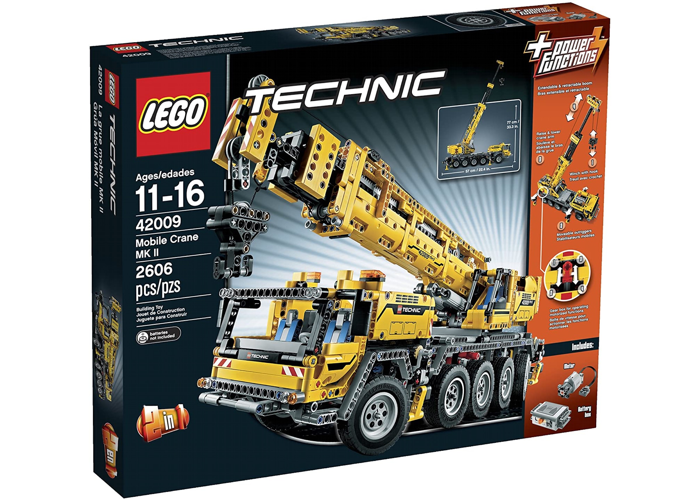 salut sammenholdt alene LEGO Technic Mobile Crane MK II Set 42009 - US