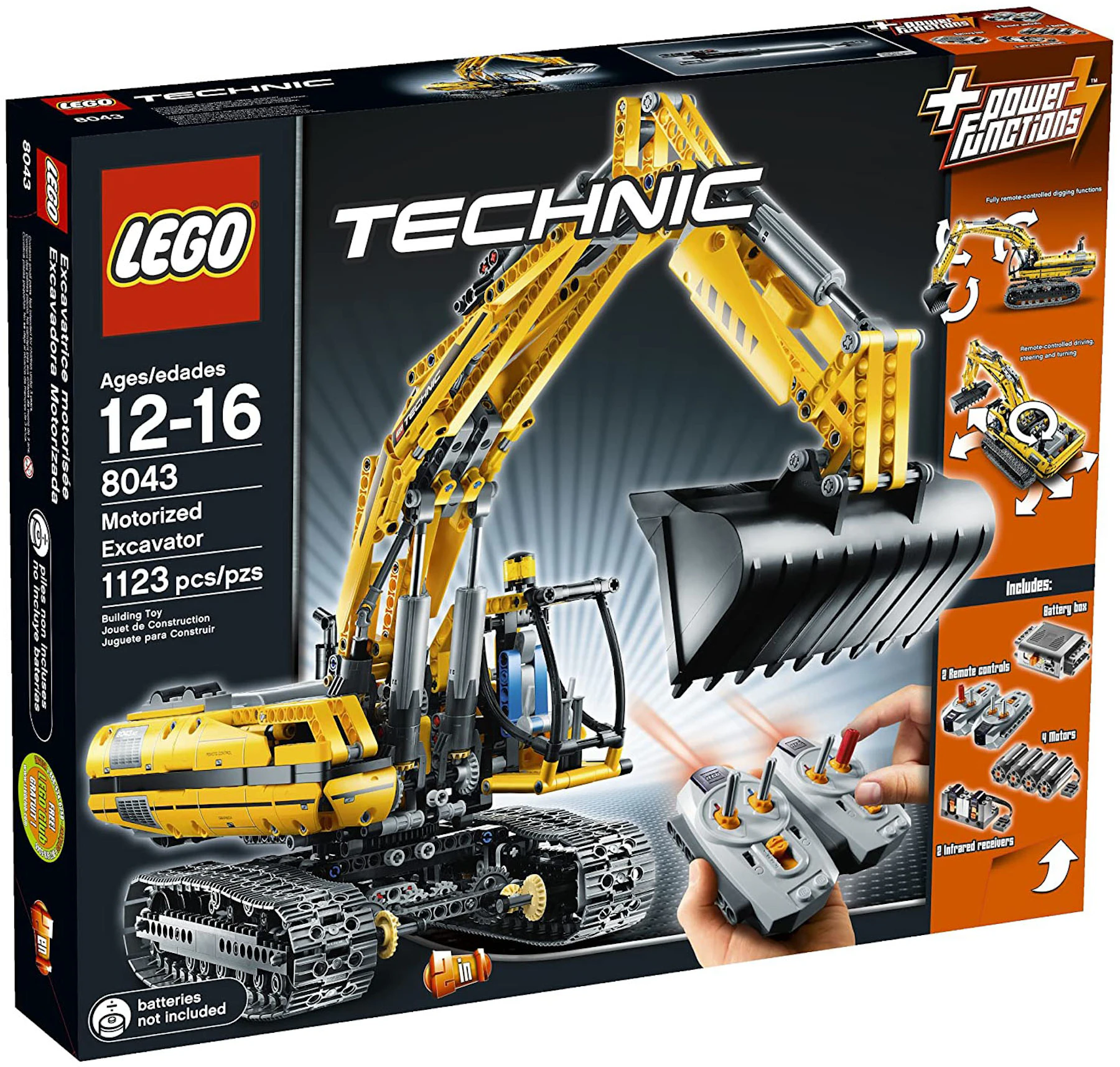 site Fractie hop LEGO Technic Motorized Excavator Set 8043 - US