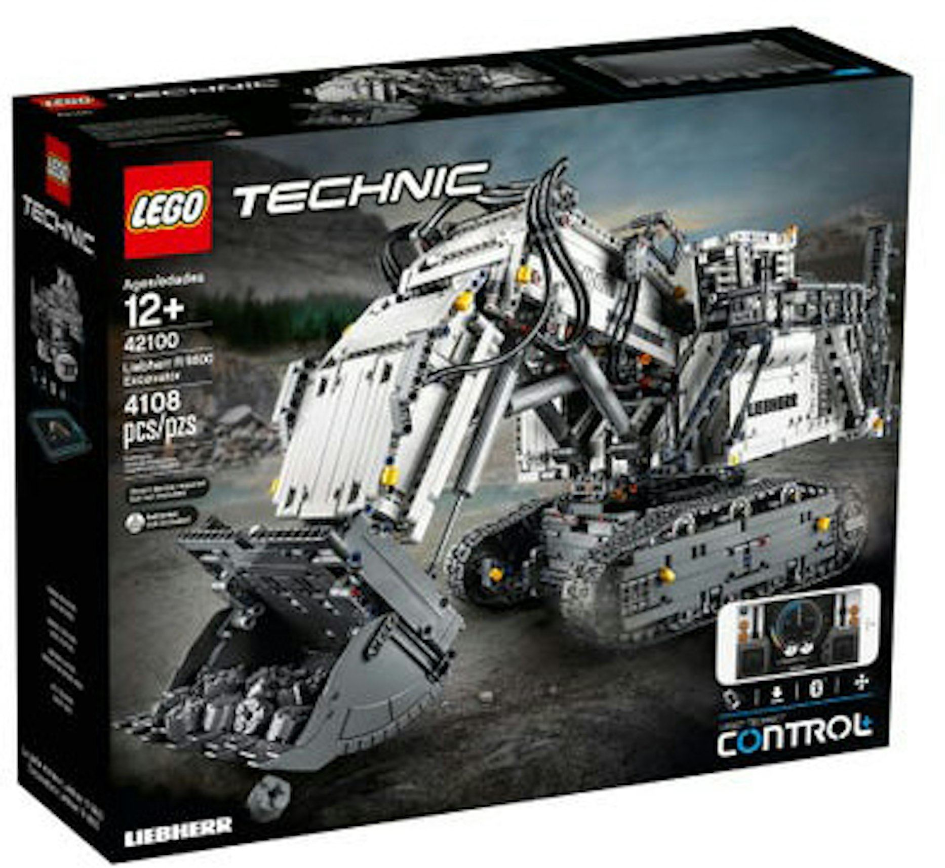 LEGO Technic Powered Up Leibherr 9800 Excavator Set 42100 US