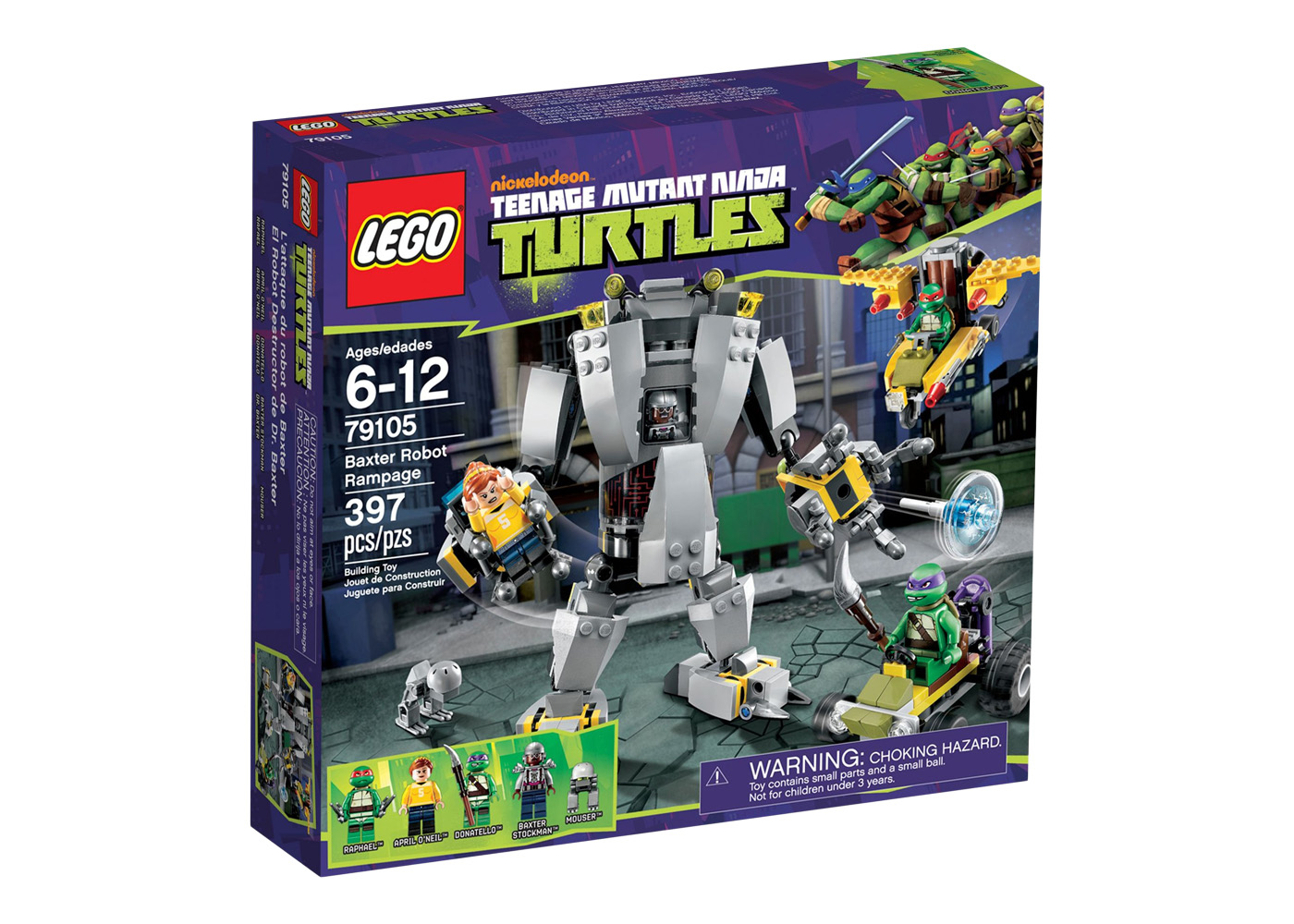 LEGO Teenage Mutant Ninja Turtles Baxter Robot Rampage Set 79105 - US