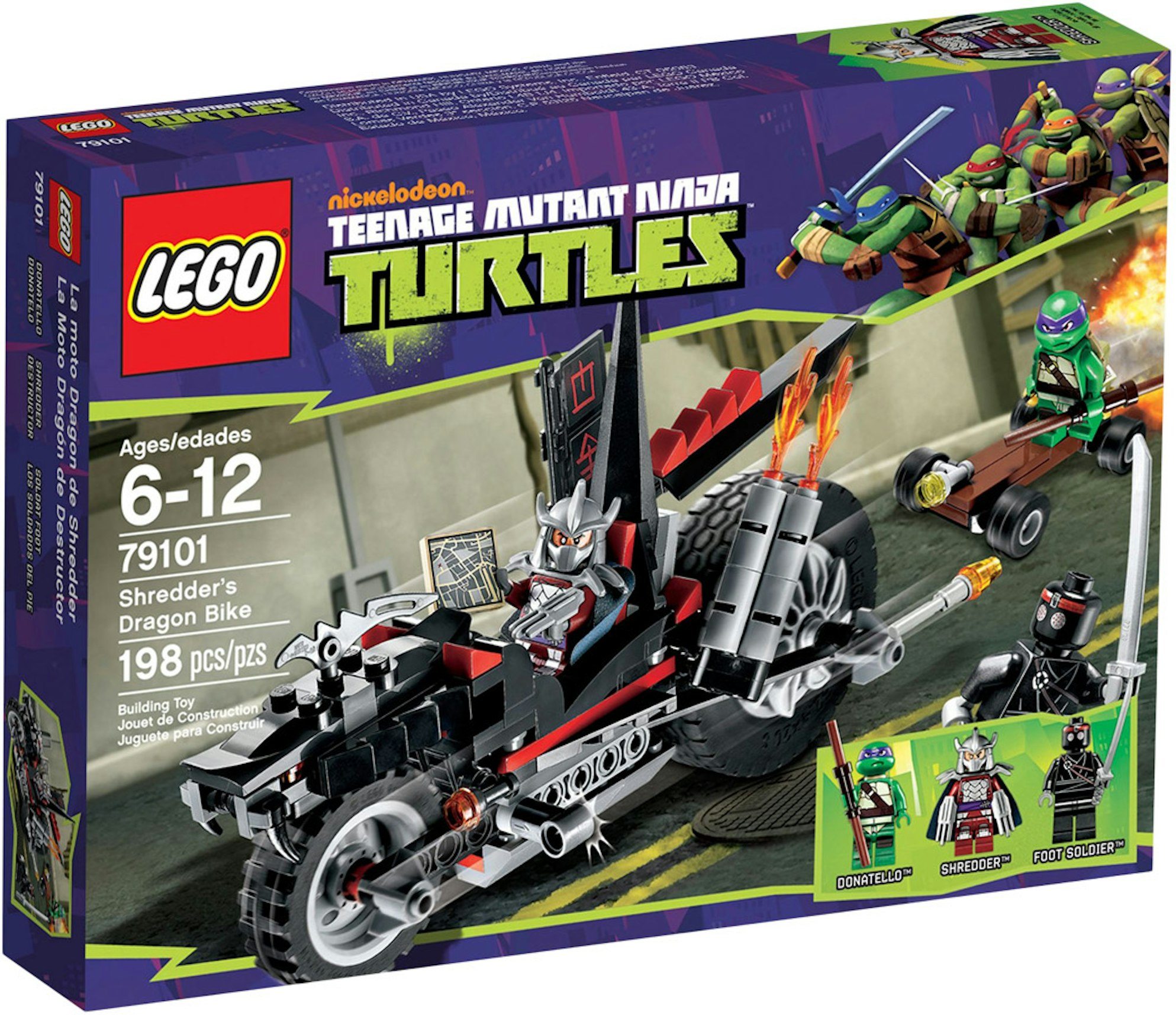 Svække Lærerens dag at styre LEGO Teenage Mutant Ninja Turtles Shredder's Dragon Bike Set 79101 - US