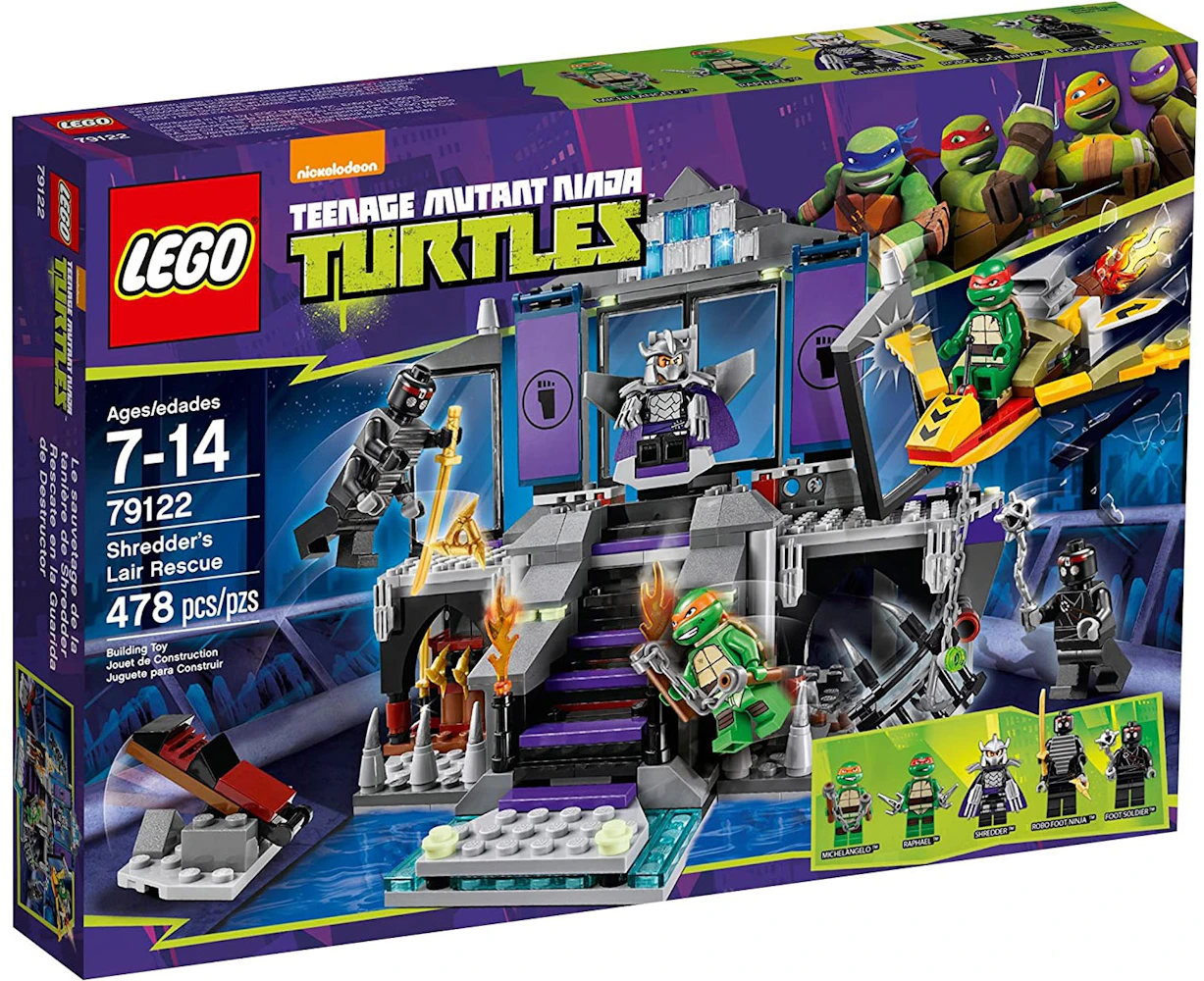 Overskrift gips vokse op LEGO Teenage Mutant Ninja Turtles Shredder's Lair Rescue Set 79122 - US