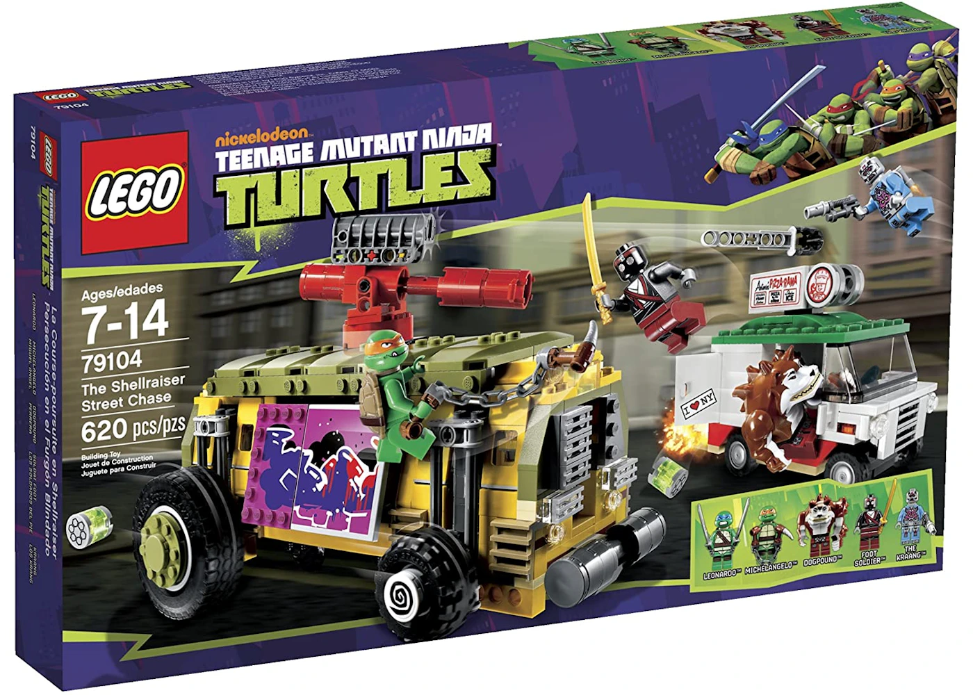 LEGO Teenage Mutant Ninja Turtles The Shellraiser Street Chase Set ...