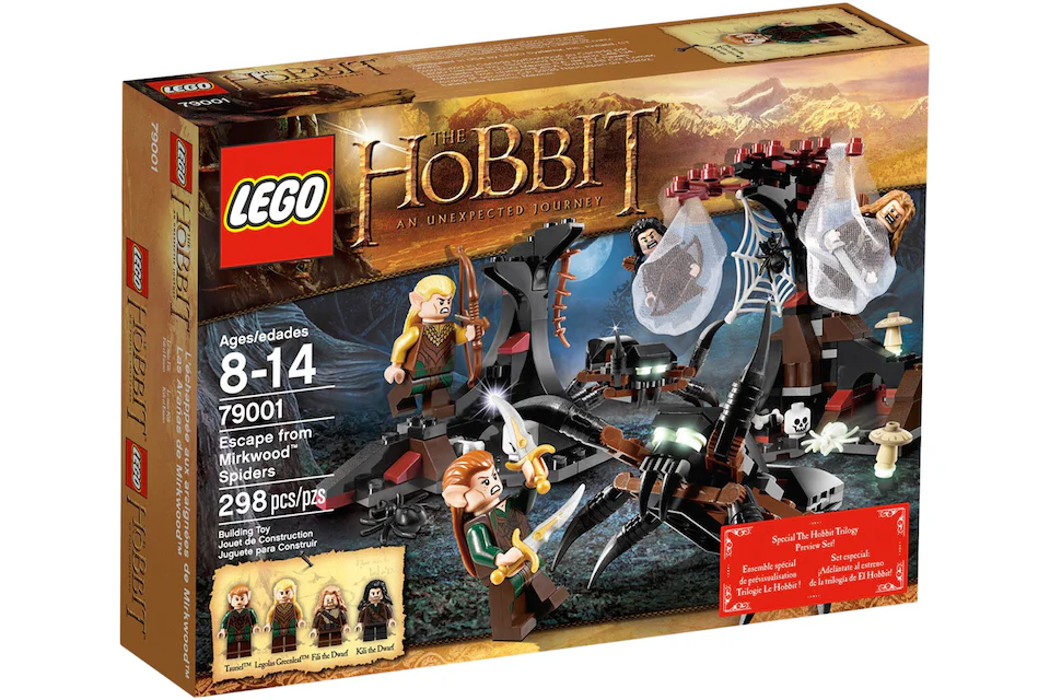 LEGO The Hobbit Escape from Mirkwood Spiders Set 79001