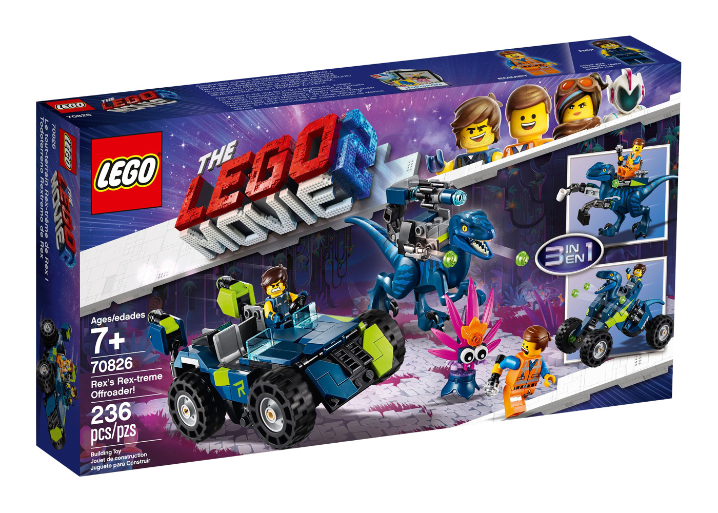 LEGO The LEGO Movie 2 Emmet and Lucy's Escape Buggy! Set 70829 - US
