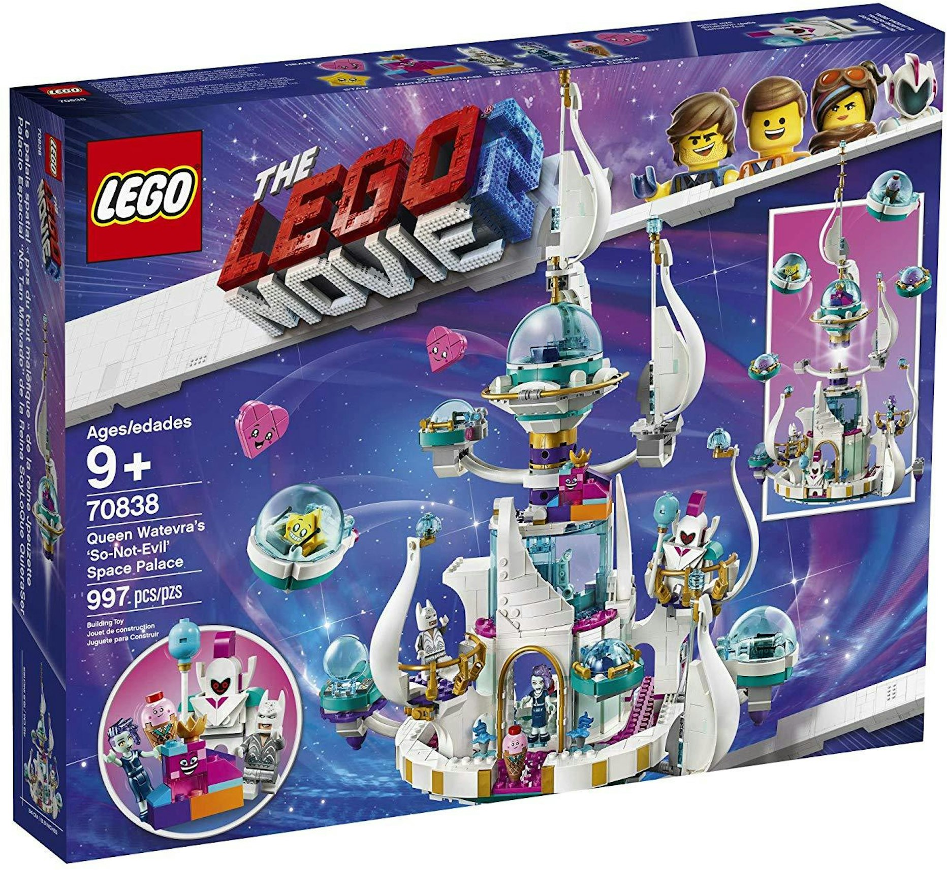 LEGO The LEGO Movie 2 Queens Watevra's Space Palace Set 70838 - US