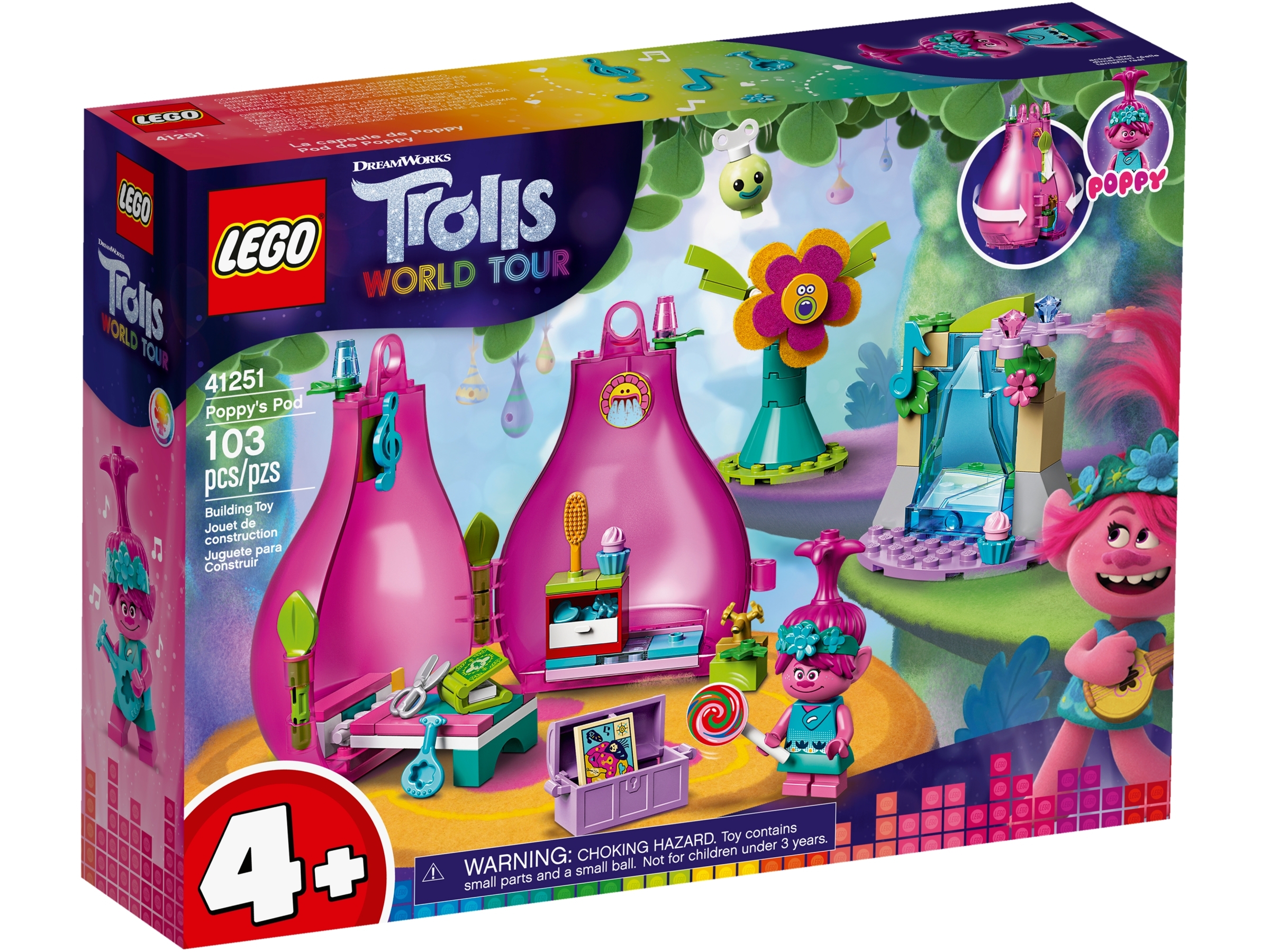 LEGO 41251 Poppy's Pod new sealed DreamWorks Trolls World Tour 