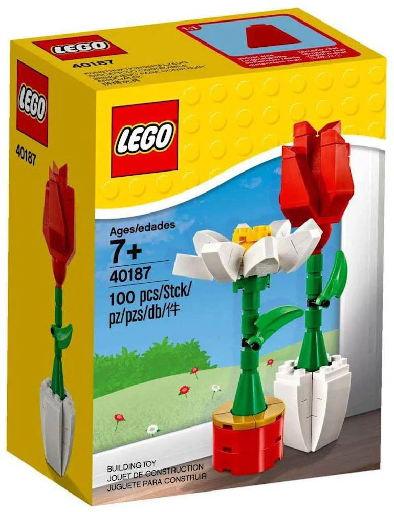 knap Stor vrangforestilling Hotellet LEGO Valentines Day Flower Display Set 40187 - US