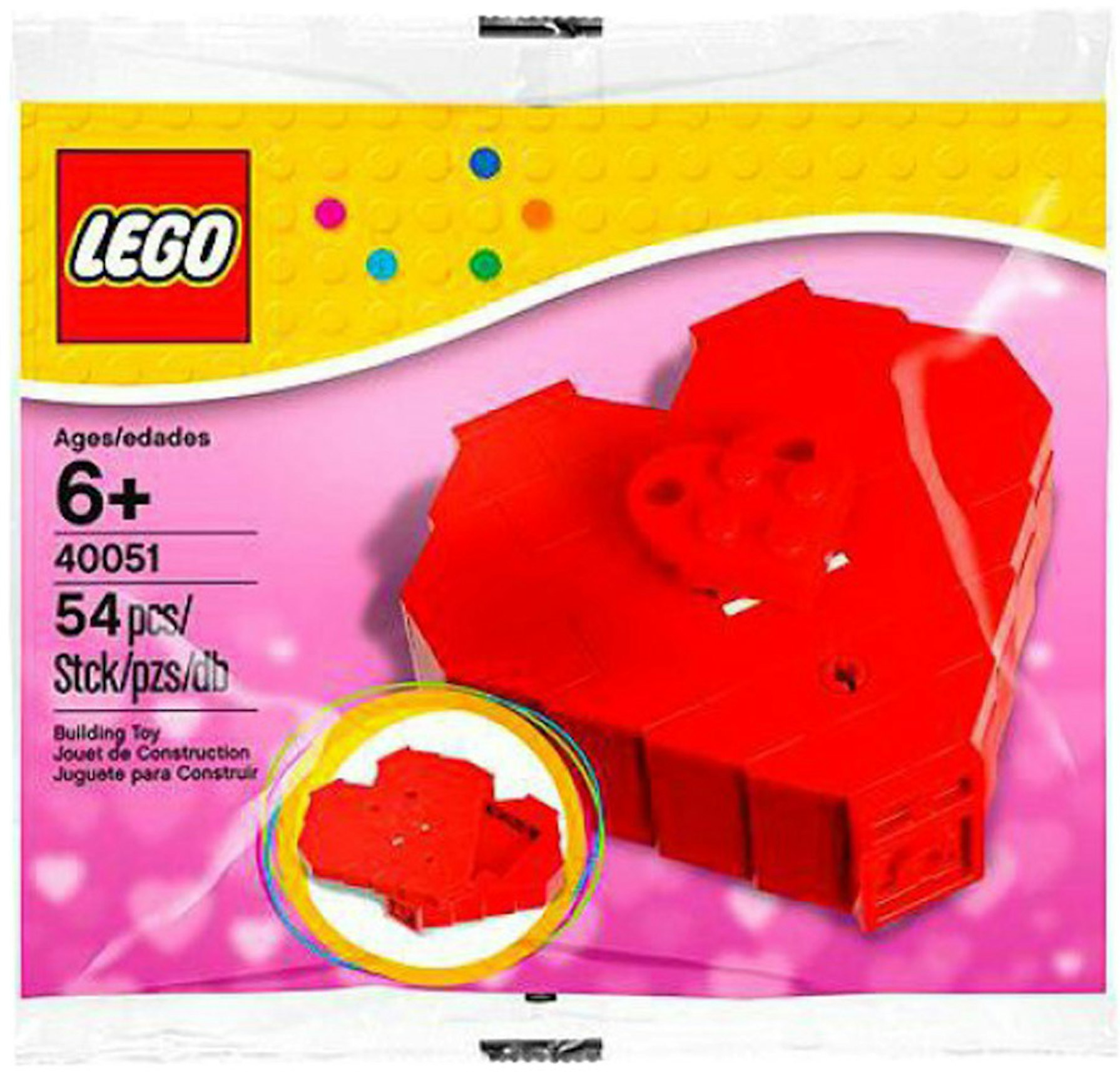 jeg læser en bog vride Indvandring LEGO Valentine's Day Heart Box Set 40051 - US