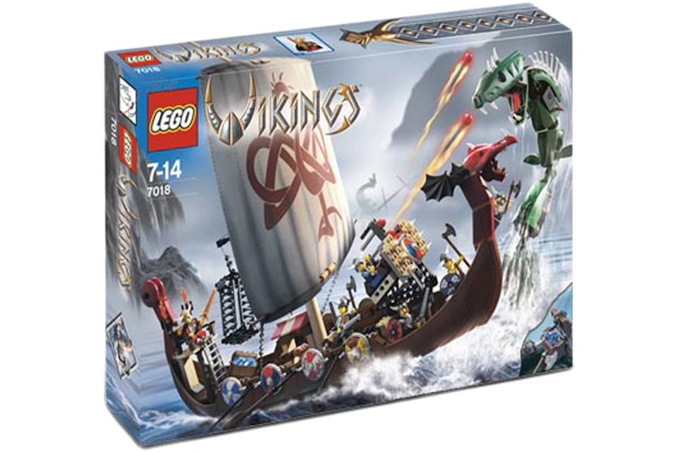 LEGO Vikings Viking Ship challenges the Midgard Serpent Set 7018
