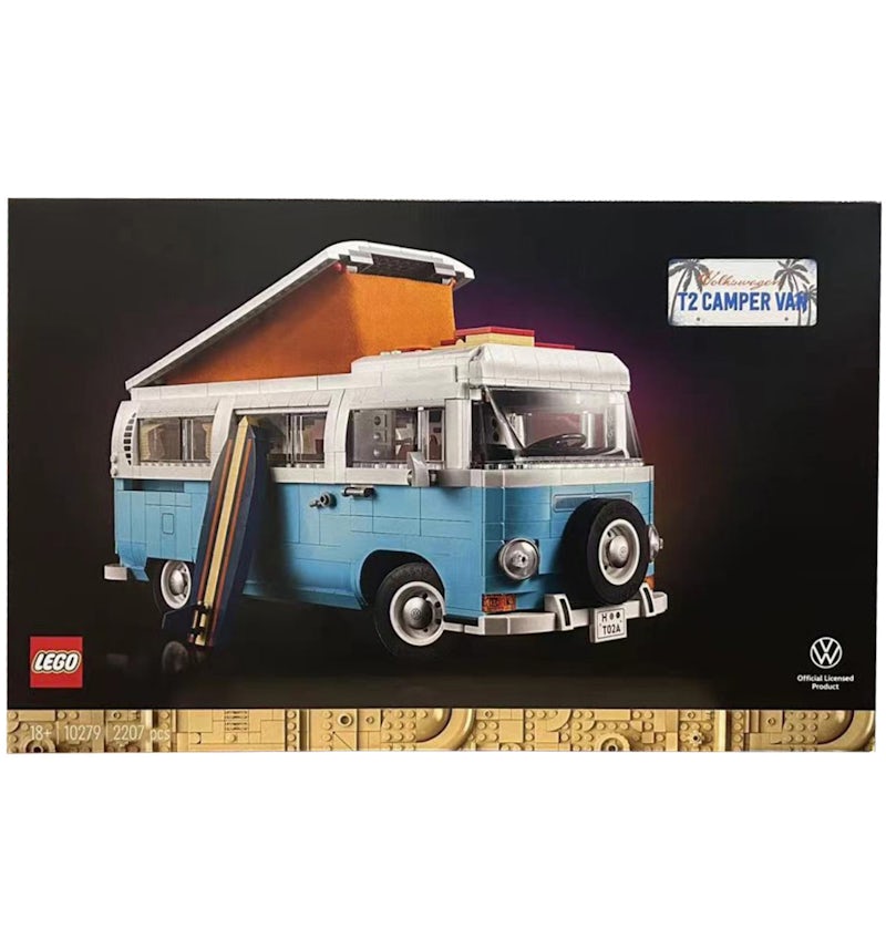 LEGO Volkswagen T2 Camper Van Set 10279 Blue/White FW21 US
