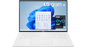 LG Gram 16" Intel Evo Core i5 8GB RAM 256GB SSD Intel Iris Xe Windows 11 16Z90P-K.ARW4U1 White