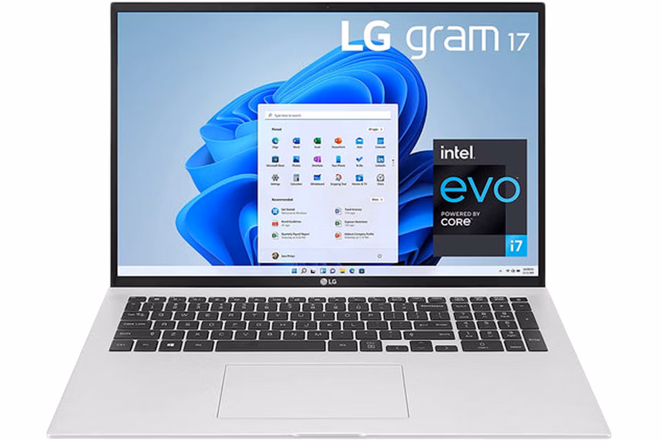 LG Gram 17" Intel i7-1195G7 16GB RAM 2TB SSD Intel Iris Xe Windows 11 17Z95P-K.AAS9U1 Silver