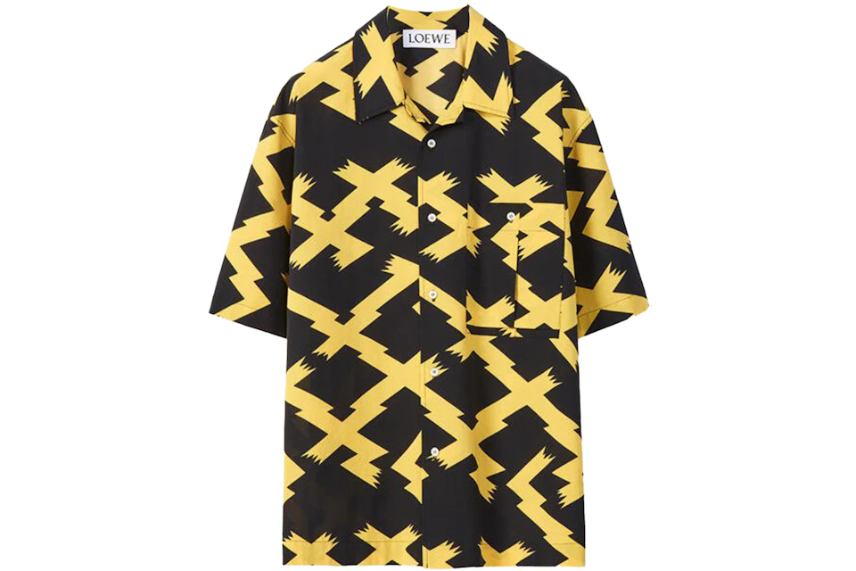 LOEWE Allover Print Shirt Black/Yellow