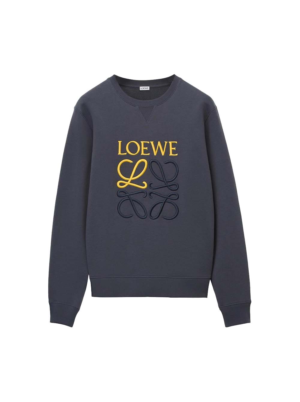 LOEWE Anagram Cotton Sweatshirt Onyx Blue