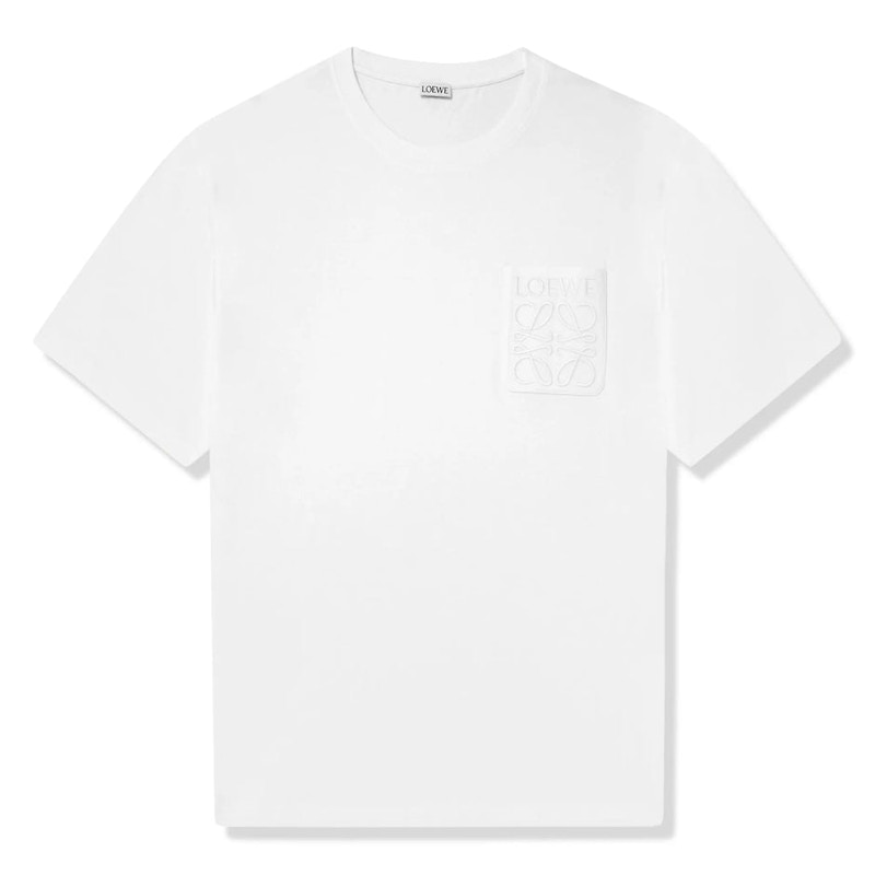 LOEWE セール★ ANAGRAM PATCH POCKET★WHITE LOEWE Anagram Pocket T-shirt White Men's - SS25 - US