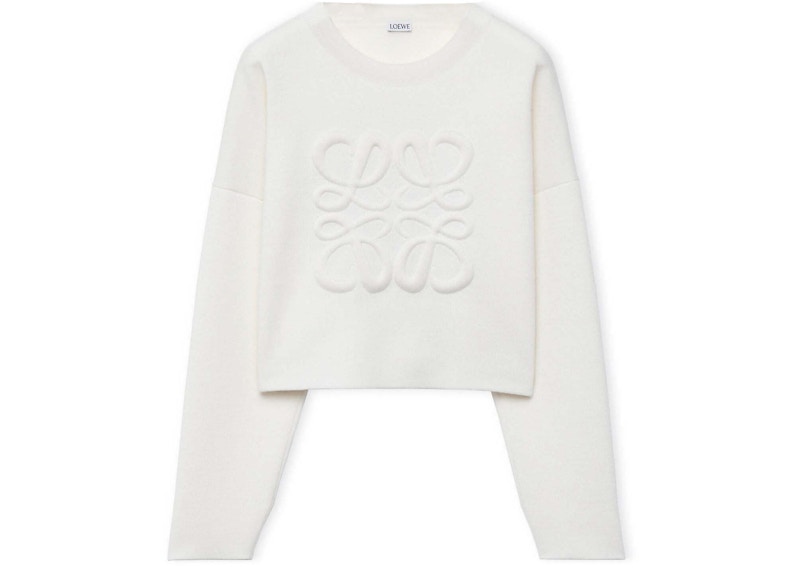LOEWE Anagram Sweater in Wool White - US
