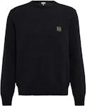 LOEWE Anagram Wool Sweater Black/Khaki Green