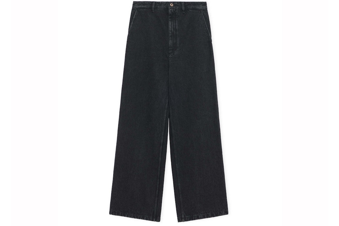 Pre-owned Loewe Baggy Jeans In Denim Black