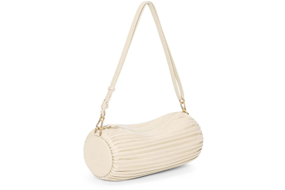 LOEWE Bracelet Pouch In Pleated Nappa Angora in Nappa Leather with Gold ...