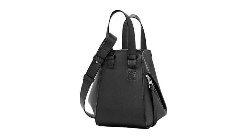 LOEWE Compact Hammock Bag In Classic Calfskin Black in