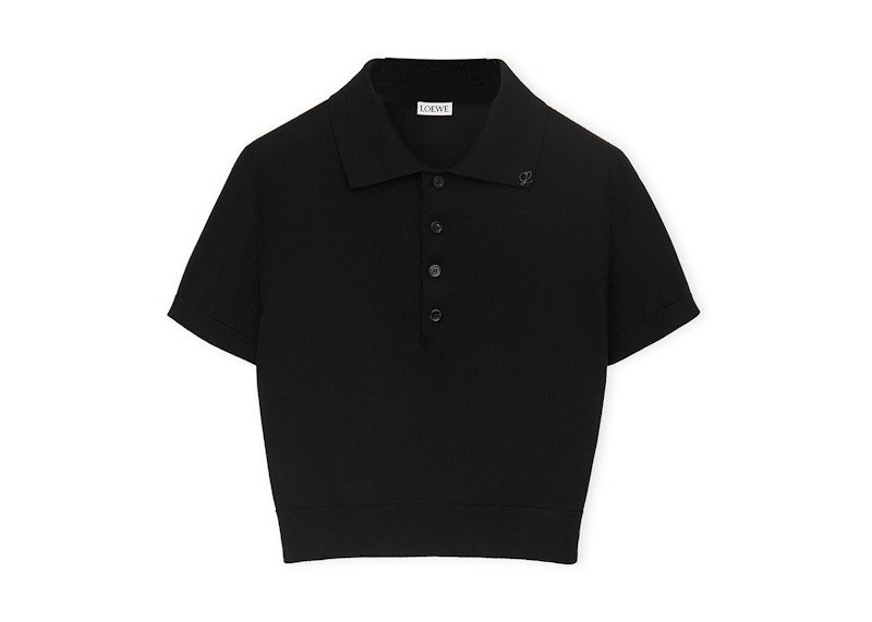 LOEWE-Cropped-Silk-Polo-