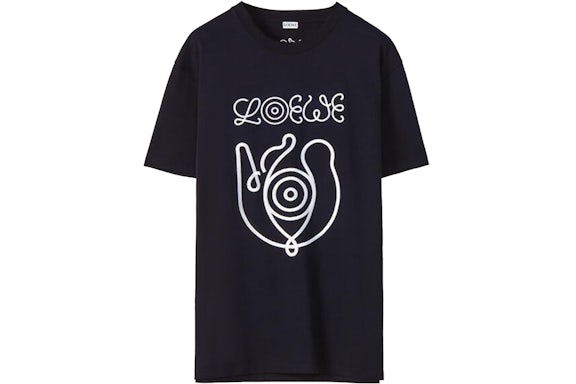 LOEWE Embroidered Nature Logo T-Shirt Ultramarine Blue