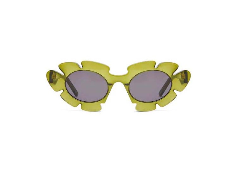 Loewe green discount flower sunglasses