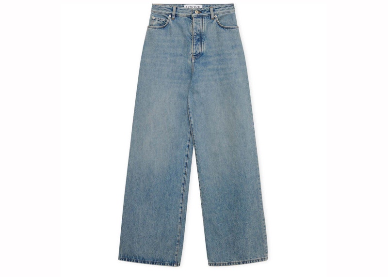 LOEWE Jeans a vita alta blu lavato