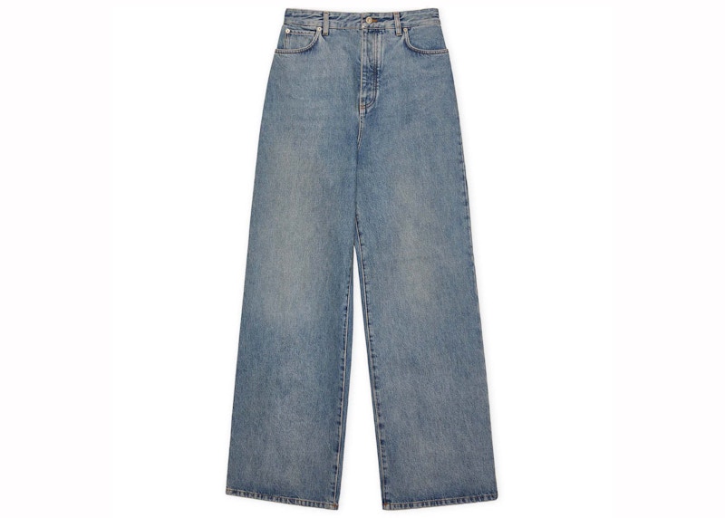 LOEWE Jeans a vita alta Denim lavato