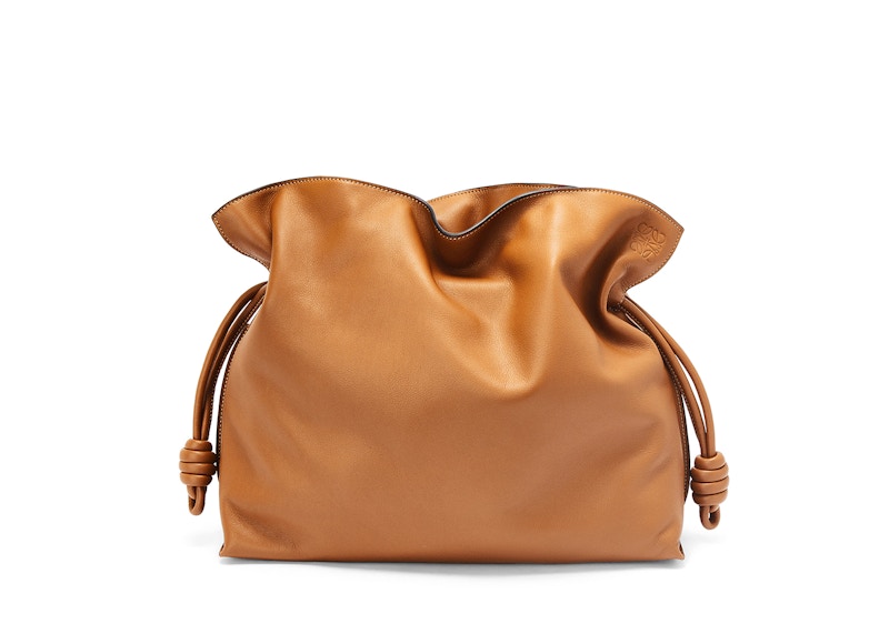 LOEWE Large Flamenco Clutch In Nappa Calfskin Warm Desert in Nappa