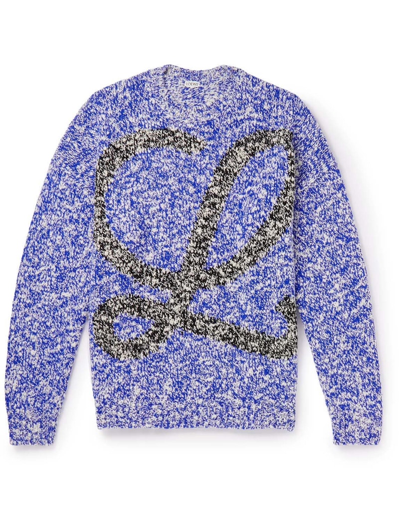 Loewe blue discount and white sweater