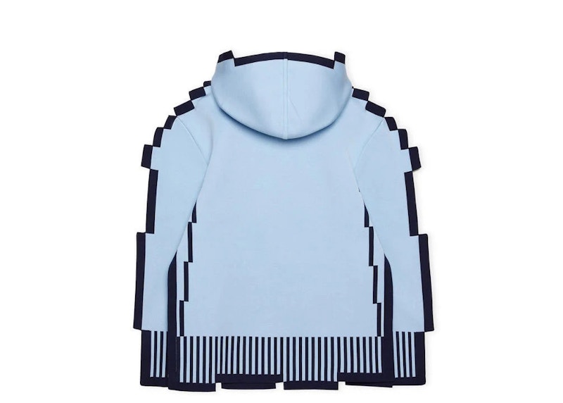 LOEWE Pixellated Hoodie In Technical Knit Light Blue - SS23 - US